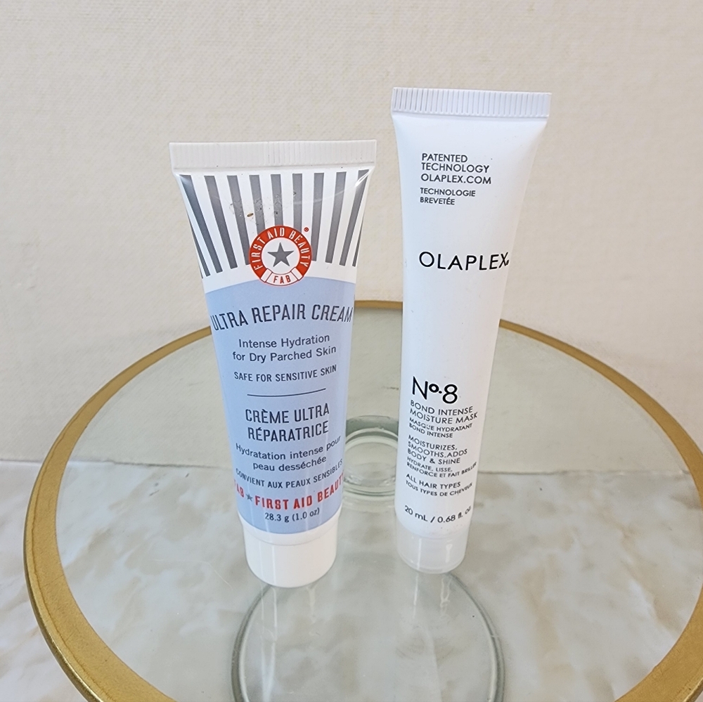 New First Aid Beauty Ultra Repair Cream And Olaplex Bond Intense Moisture Mask
